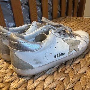 Golden Goose Super Star Mixed Leather Sneakers